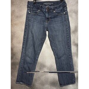 American Eagle Women's Artist Crop Jeans Stretch Size 12 Fall Back To School